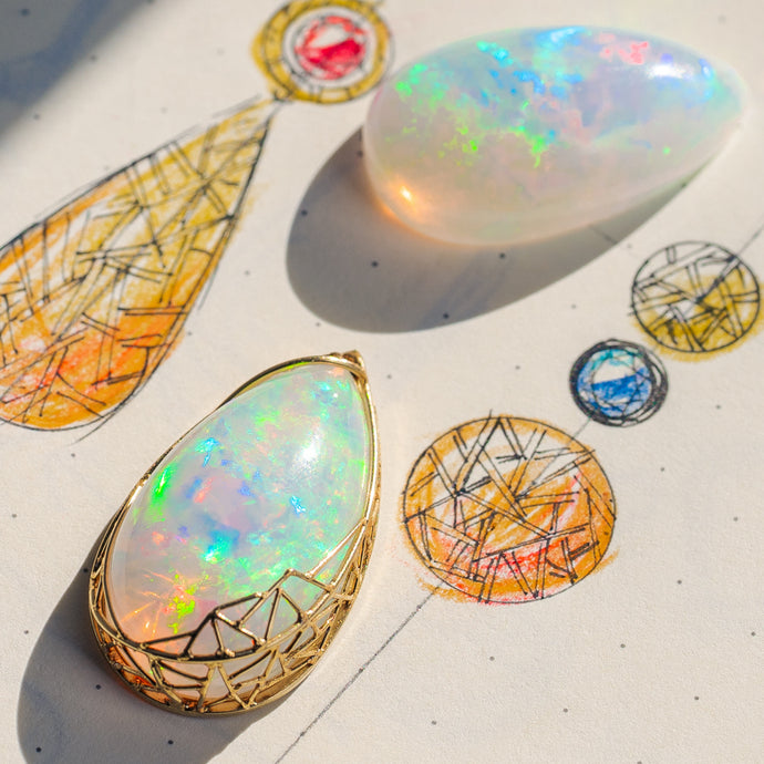 Reviving the Magic: The Journey of Crafting Opal Dangle Earrings