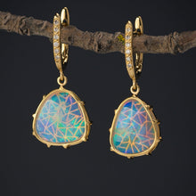 Load image into Gallery viewer, Australian crystal opal earrings I
