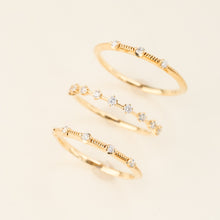 Load image into Gallery viewer, Gold Whisper — Dawn Ring (5 Diamonds)