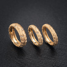 Load image into Gallery viewer, Golden Veins — Diamond Band-6mm