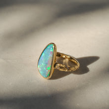 Load image into Gallery viewer, Gold Vein — Australian Opal Ring