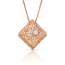Load image into Gallery viewer, Rose Gold Box Pendant