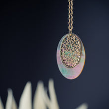 Load image into Gallery viewer, Mother of pearl pendant (dark)