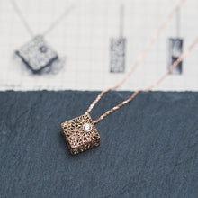 Load image into Gallery viewer, Rose Gold Box Pendant