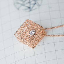 Load image into Gallery viewer, Rose Gold Box Pendant