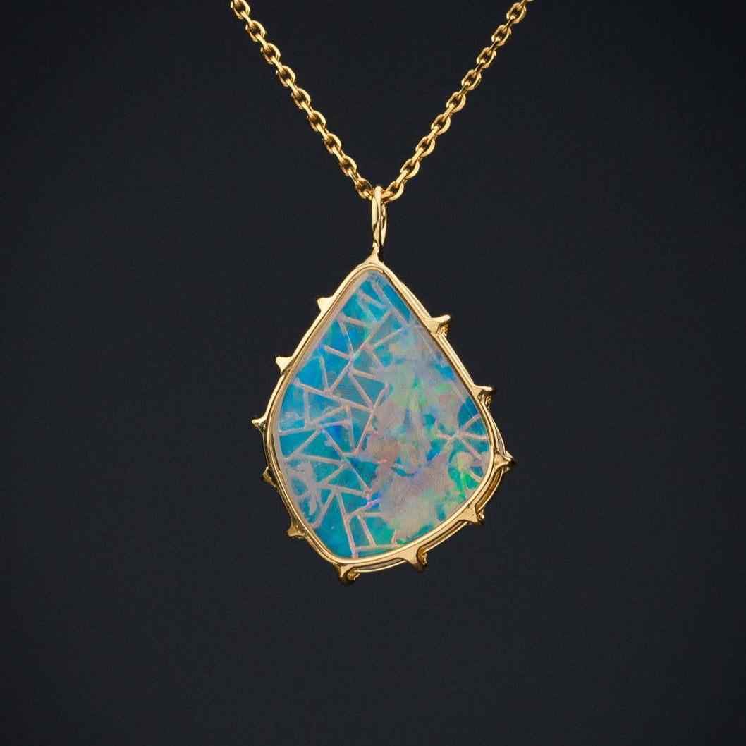 Australian crystal opal necklace