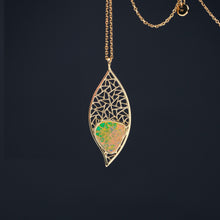 Load image into Gallery viewer, Opal Leaf Pendant
