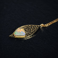 Load image into Gallery viewer, Opal Leaf Pendant
