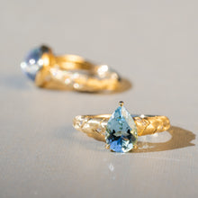 Load image into Gallery viewer, Golden Veins — Aquamarine

