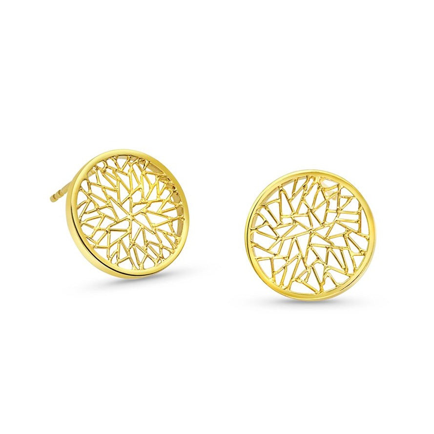 Round Disc Earrings- Small