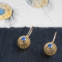 Load image into Gallery viewer, Blue sapphire Earrings
