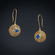 Load image into Gallery viewer, Blue sapphire Earrings
