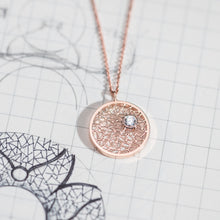 Load image into Gallery viewer, Rose Gold Pendant with Diamond
