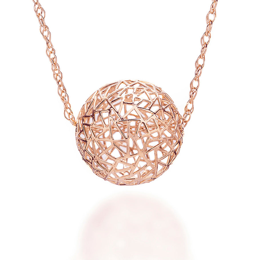 Rose Gold Bubble Necklace