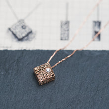 Load image into Gallery viewer, Rose Gold Box Pendant
