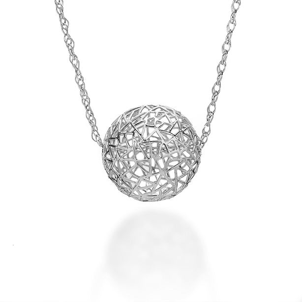 Bubble Necklace in Platinum